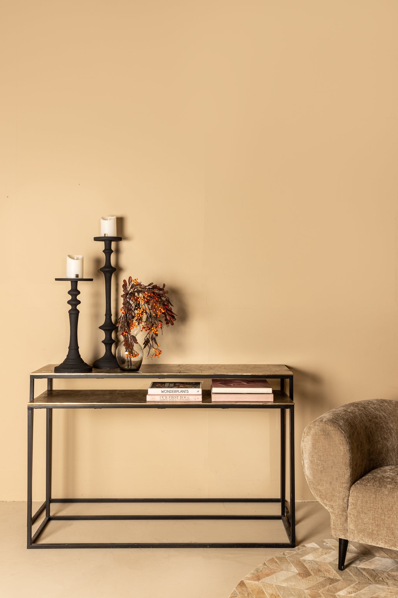 Sideboard - Tische Kae Set Gold
