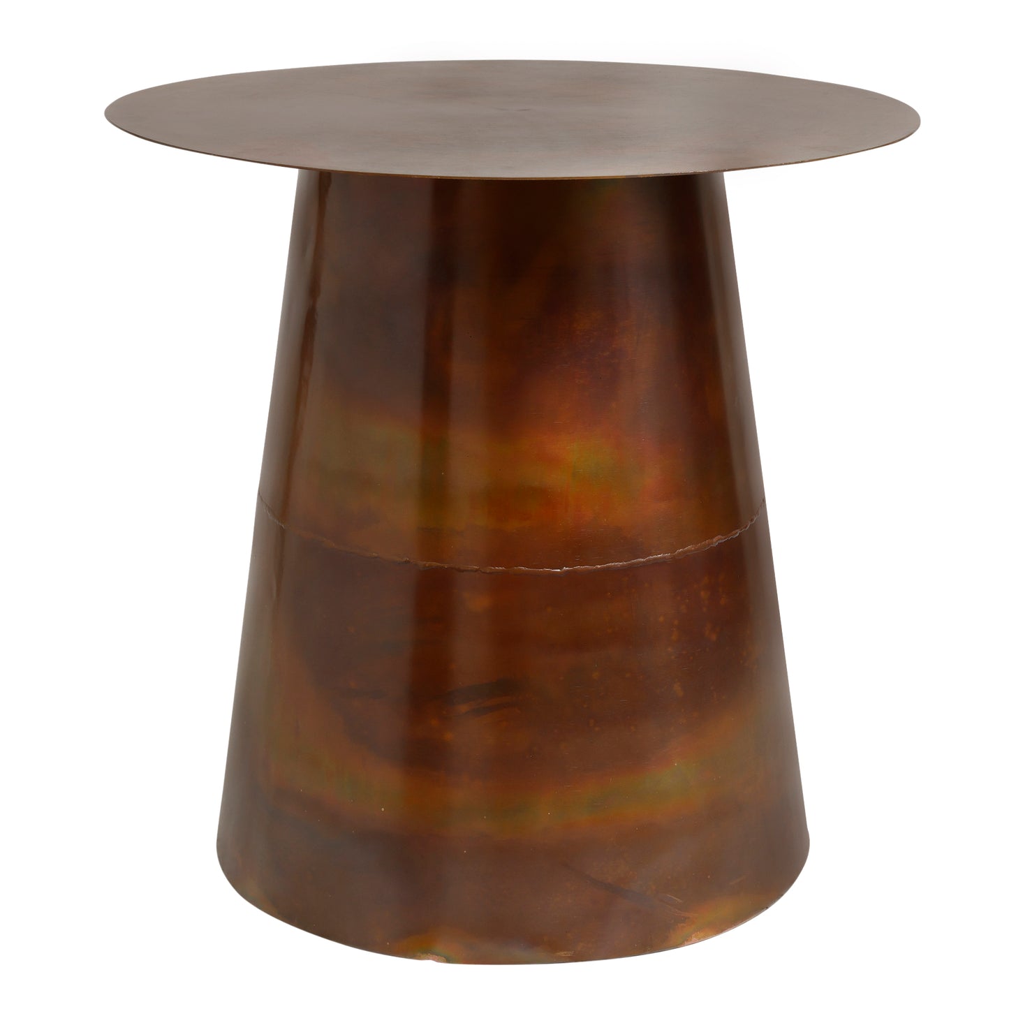 set of 2 copper tables
