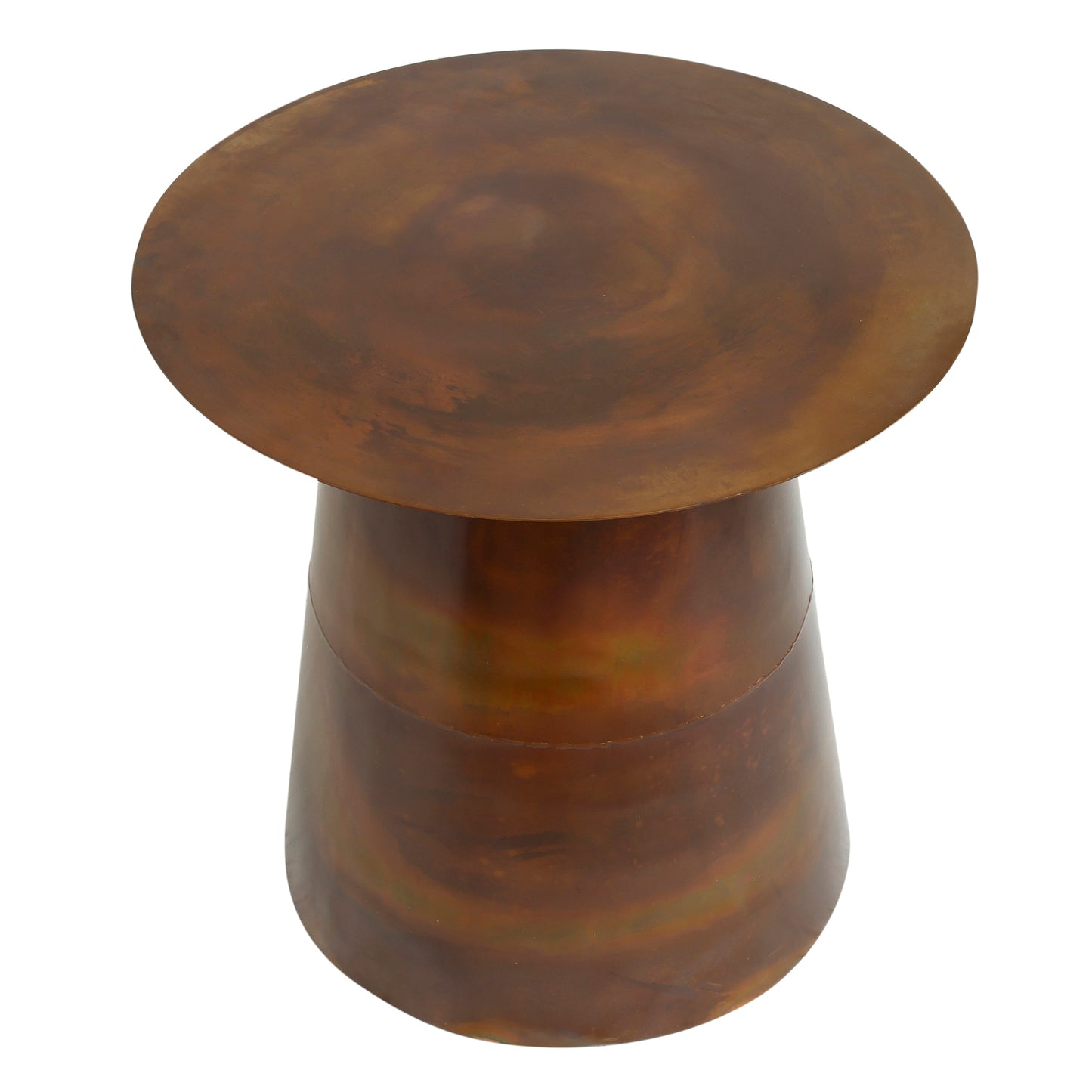 set of 2 copper tables