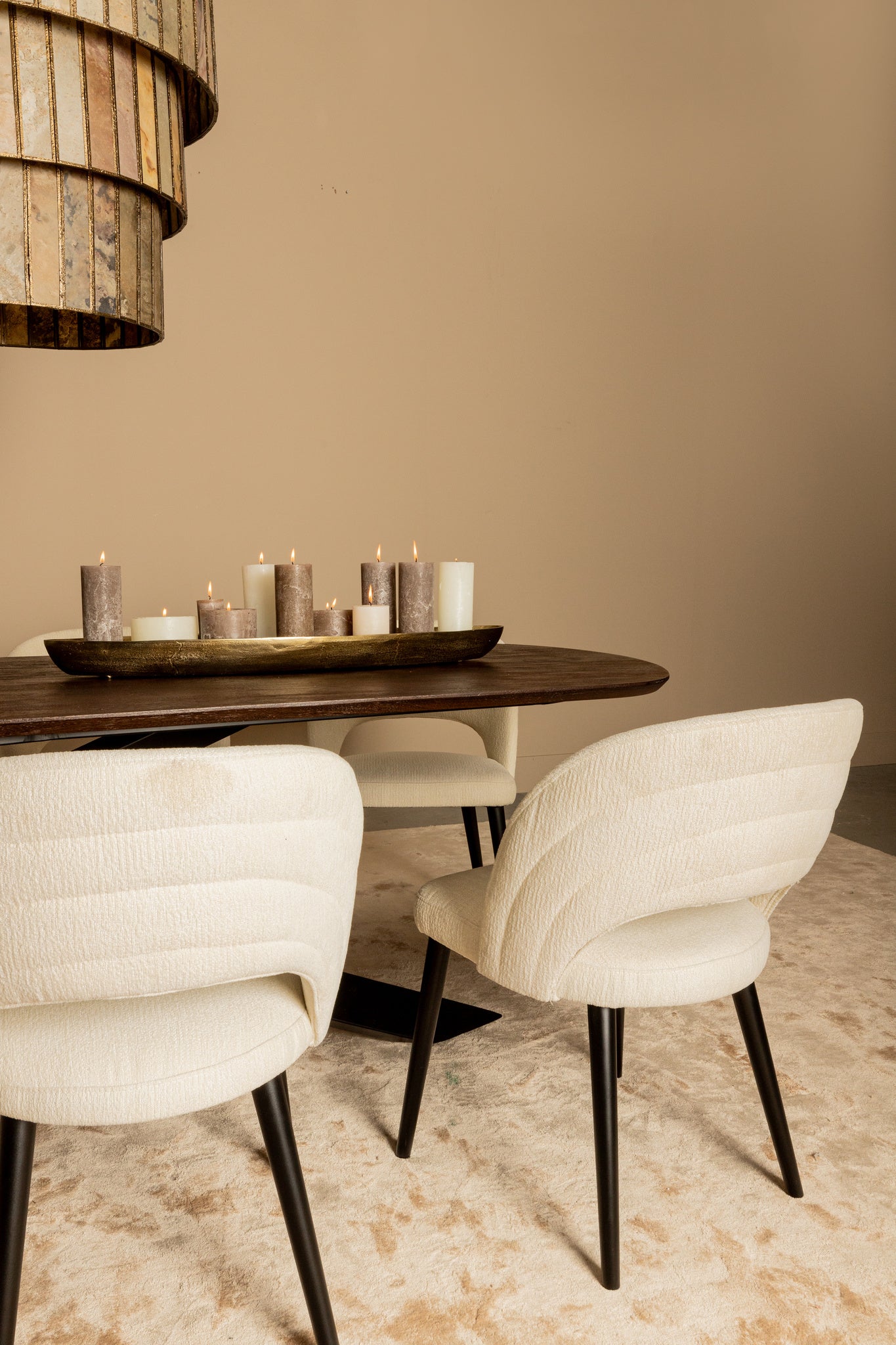 Esstisch Alore Oval Braun