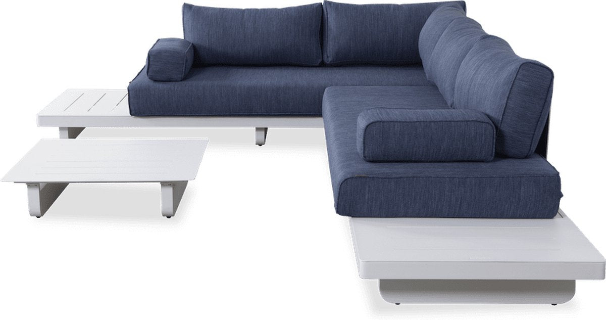 Garten Lounge Set Blau Lagune