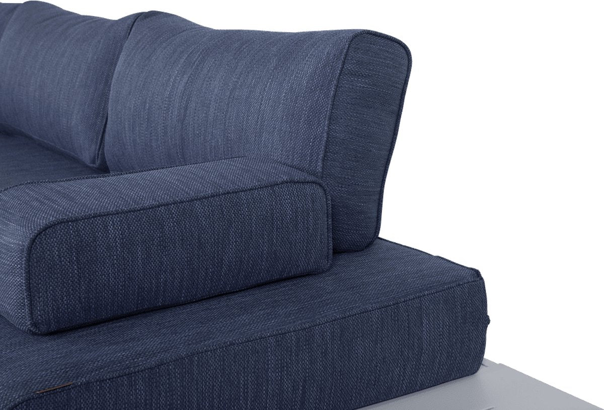 Garten Lounge Set Blau Lagune