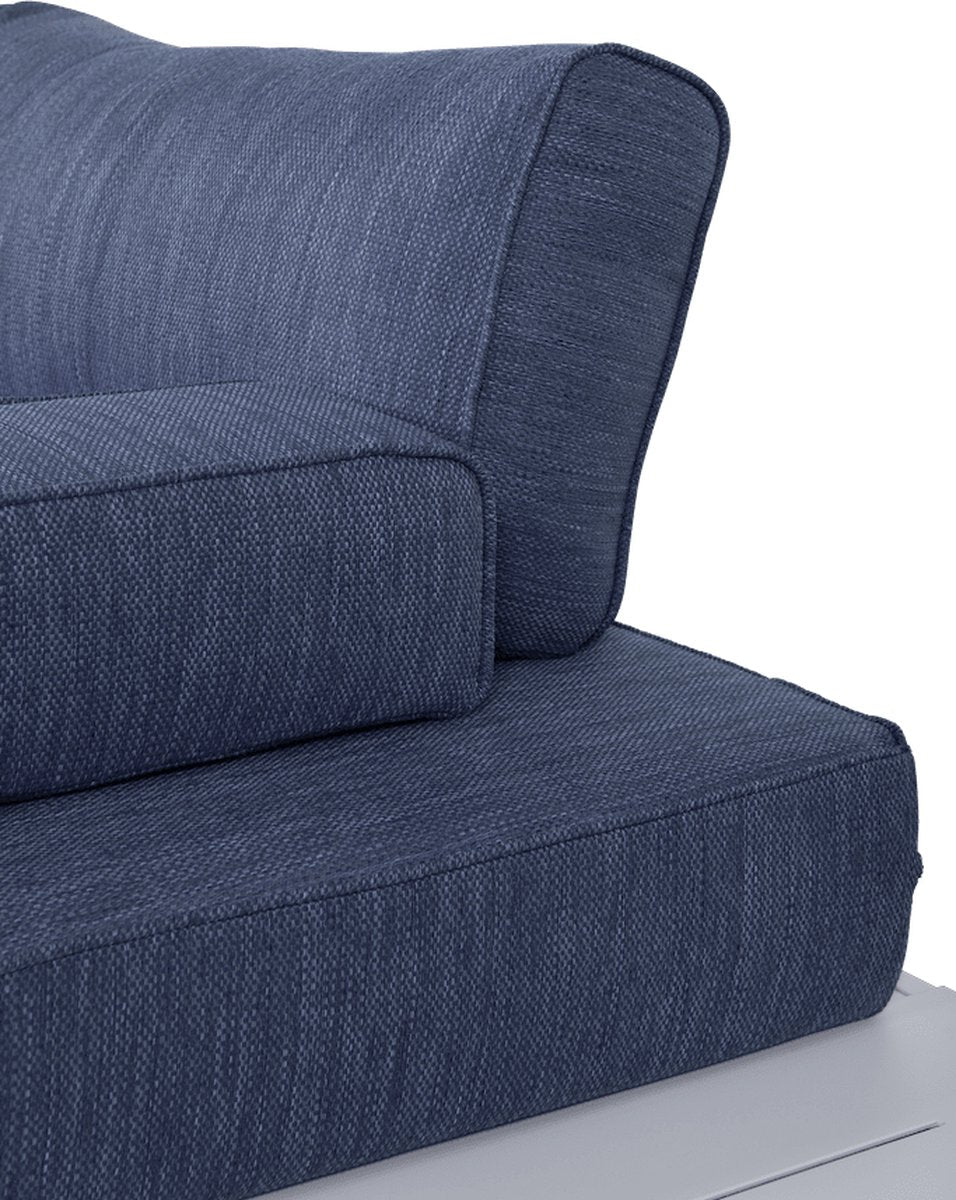 Garten Lounge Set Blau Lagune