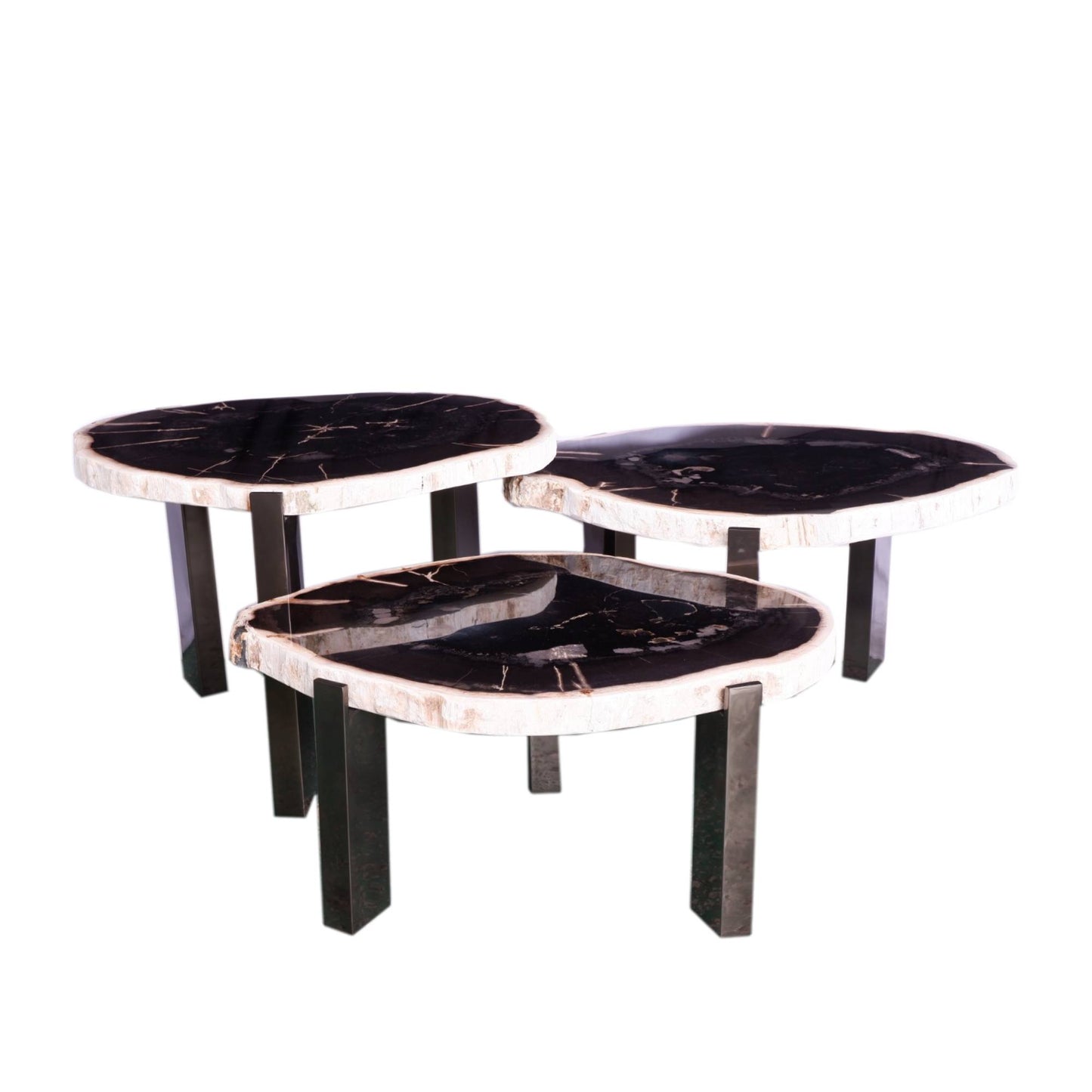 3er Set Kaffeetische Rubin