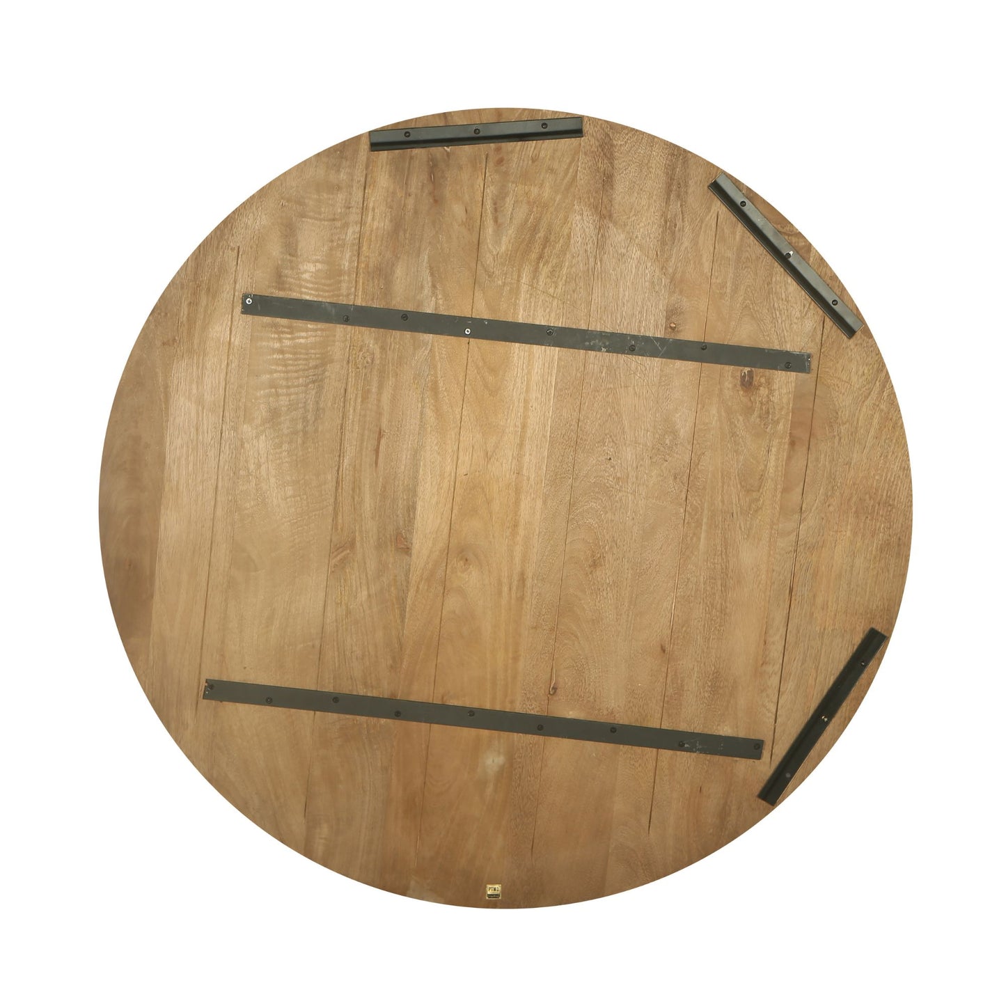 Mattin Wandpaneel Rund Mangoholz Hellbraun