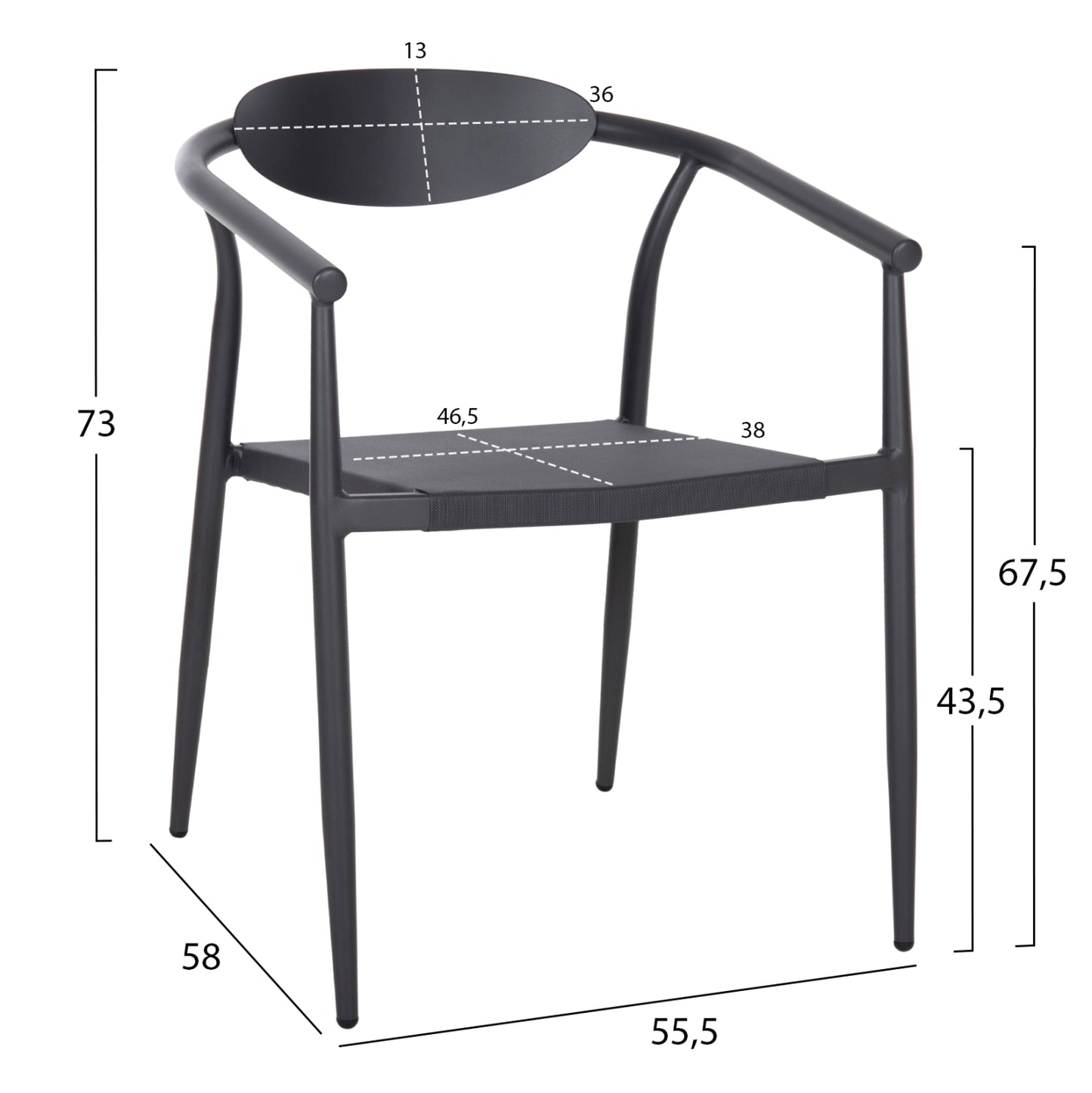 2er Set Aluminium - Sesel in 4 Farben