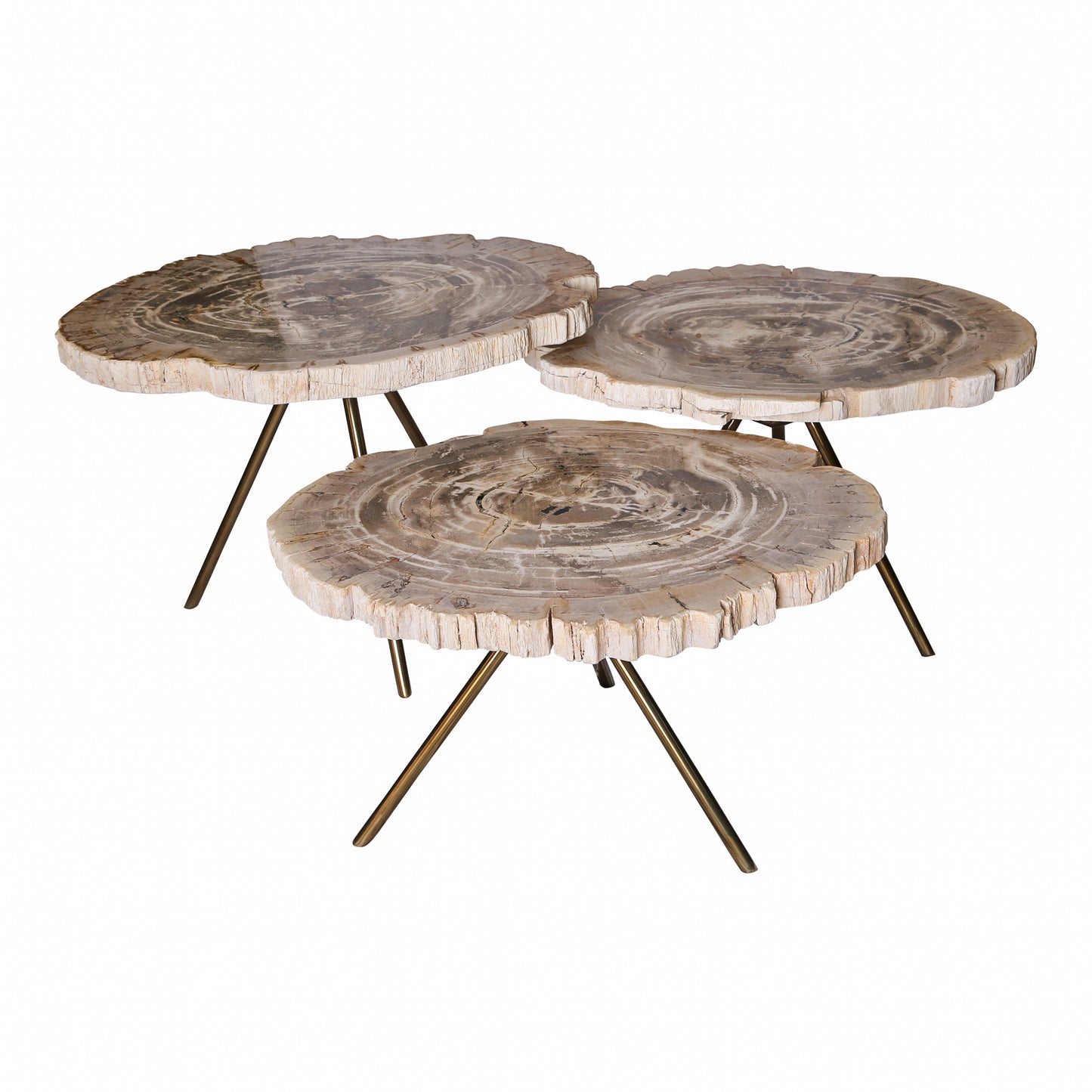 Set of 3 coffee tables New Khine Beige