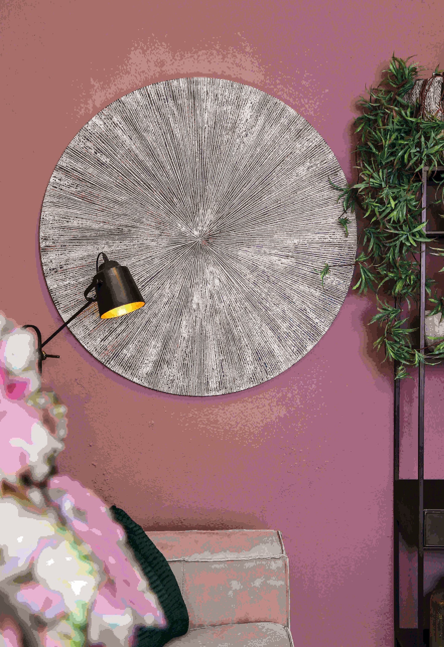 Wall Decoration Zapp Round White