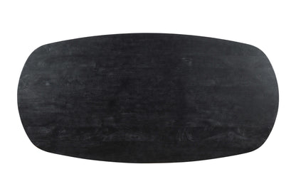 Esstisch Alore Oval Schwarz