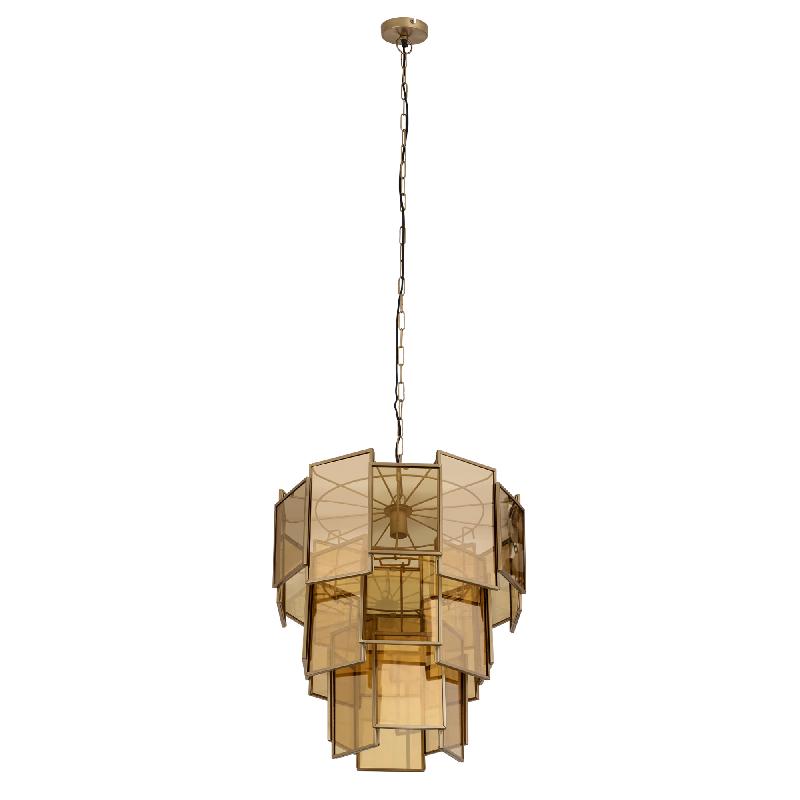Luca Hängeleuchte Größe L in Brass, 56 × 56 × 72 cm