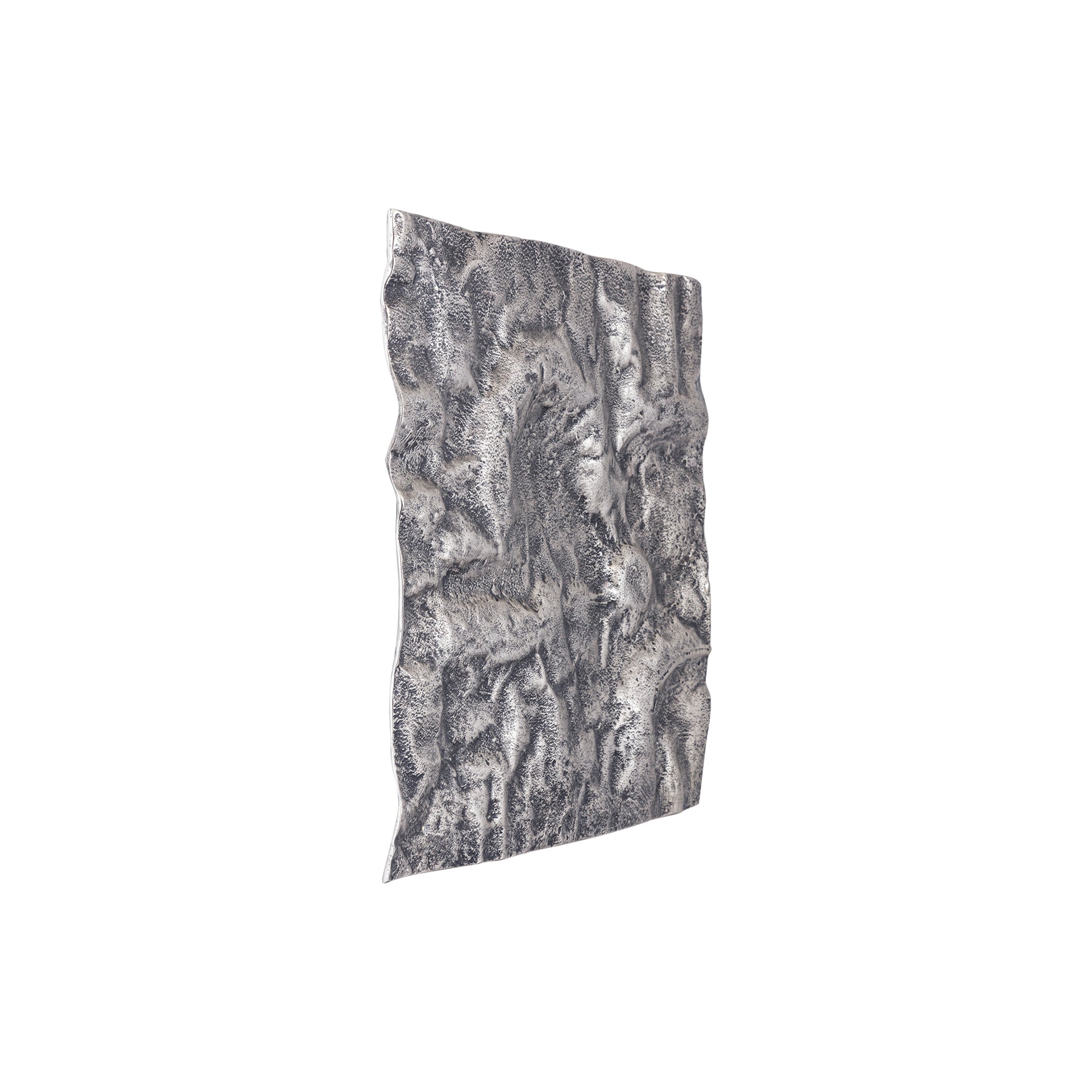 Eogan Wandpaneel Aluminium Gunmetal Rough Square