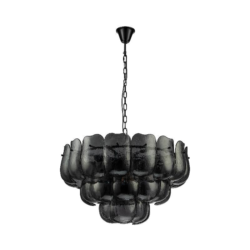 Via Hängeleuchte Größe L in Gunmetal Anthrazitton, 75 × 75 × 43 cm