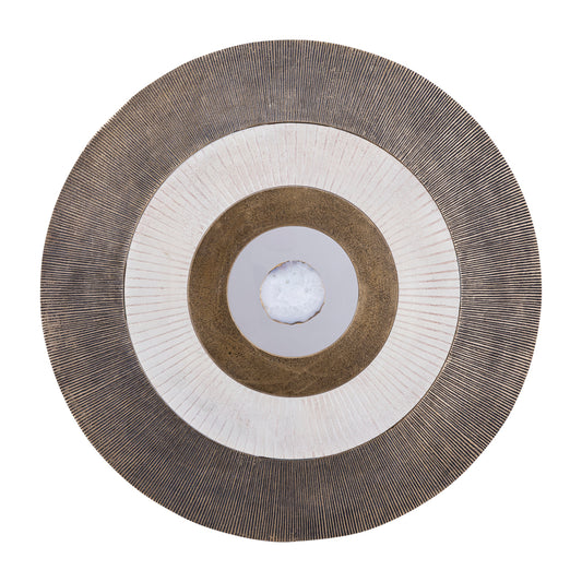 Jacci Wandpaneel Gold mit Stein Rund L