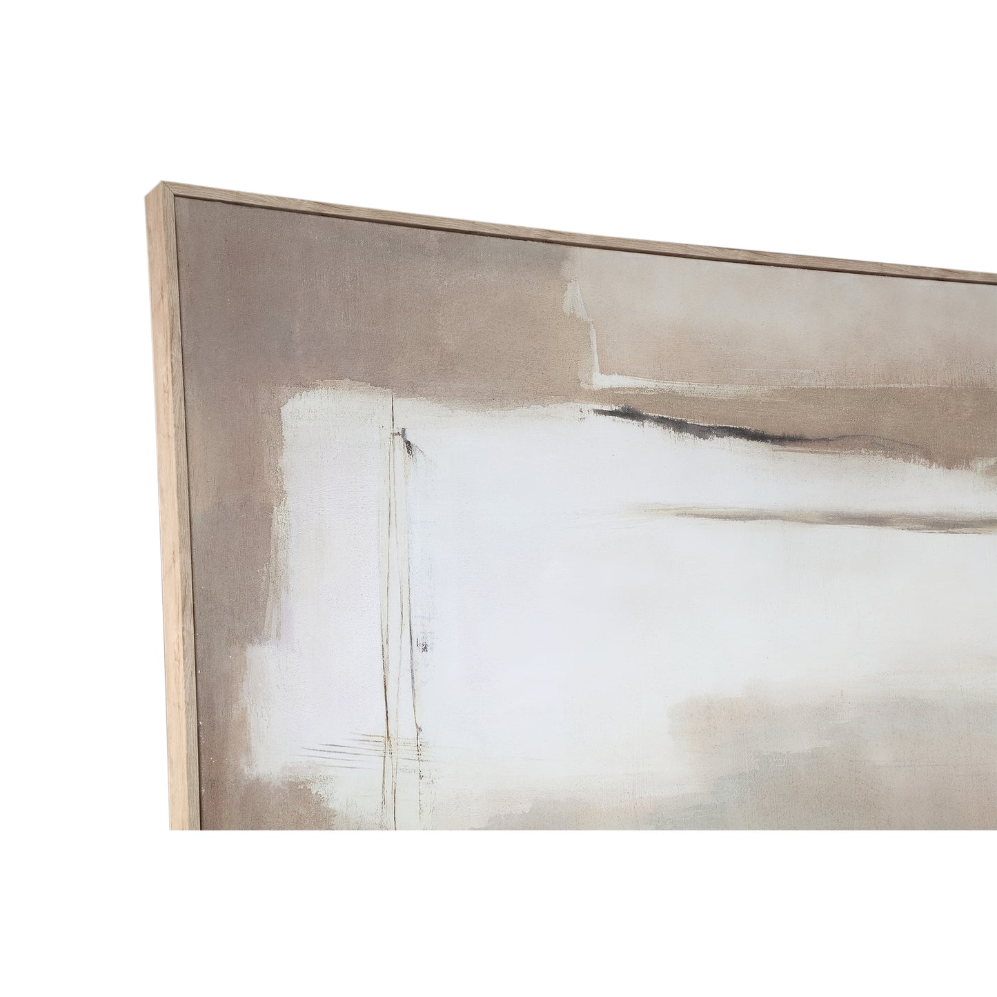 Olger Leinwandbild Gerahmt Beige A
