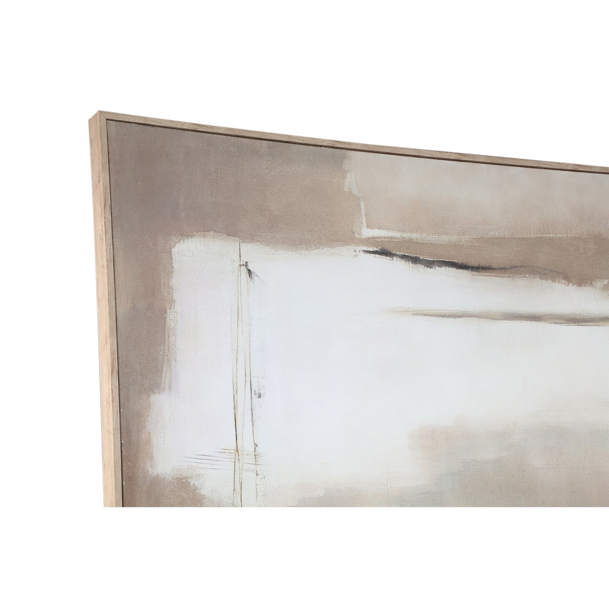 Olger Leinwandbild Gerahmt Beige A