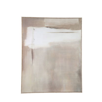 Olger Leinwandbild Gerahmt Beige A