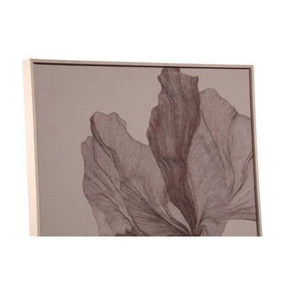 Lorinde Leinwandbild Blumenmotiv Hellbraun
