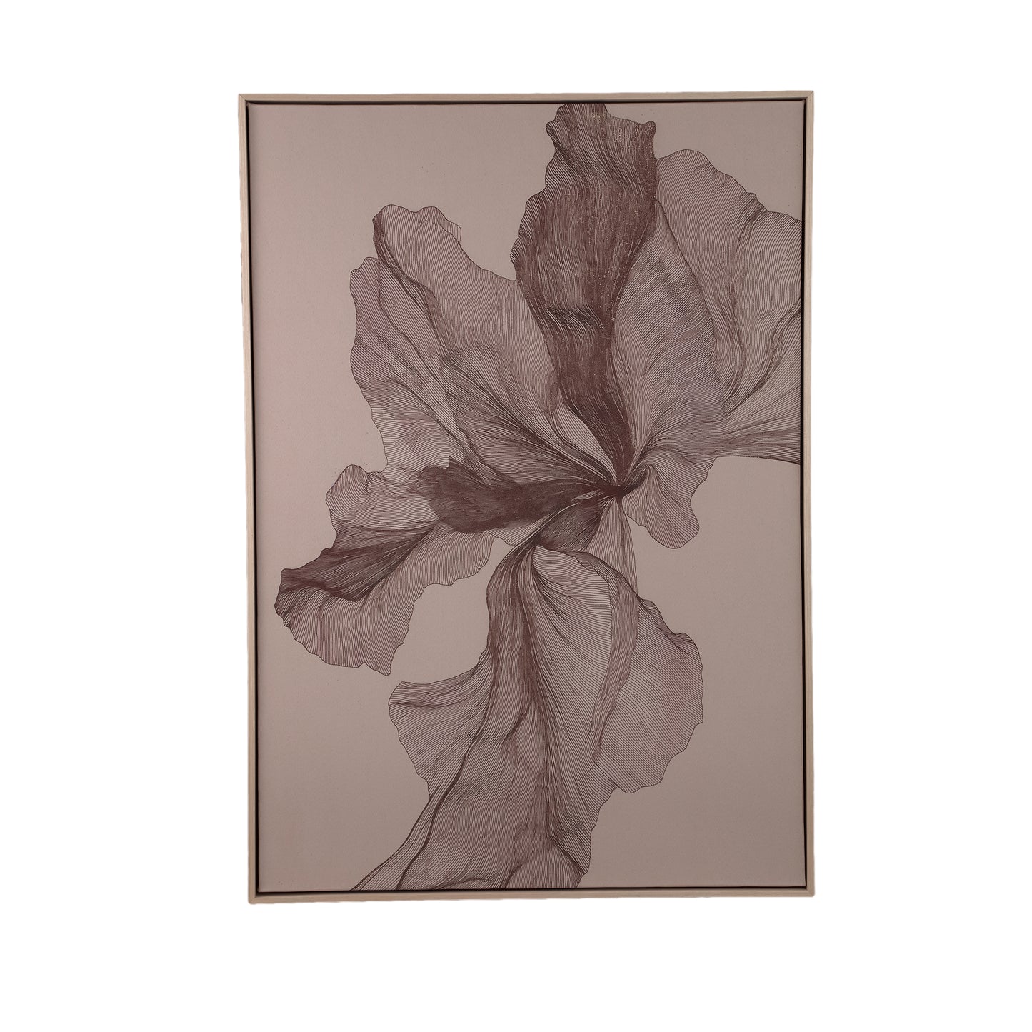 Lorinde Leinwandbild Blumenmotiv Hellbraun