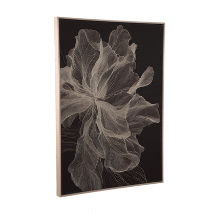 Lorinde Leinwandbild Blumenmotiv Dunkelbraun