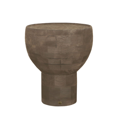 Erno Beistelltisch Mangoholz Braun Rund