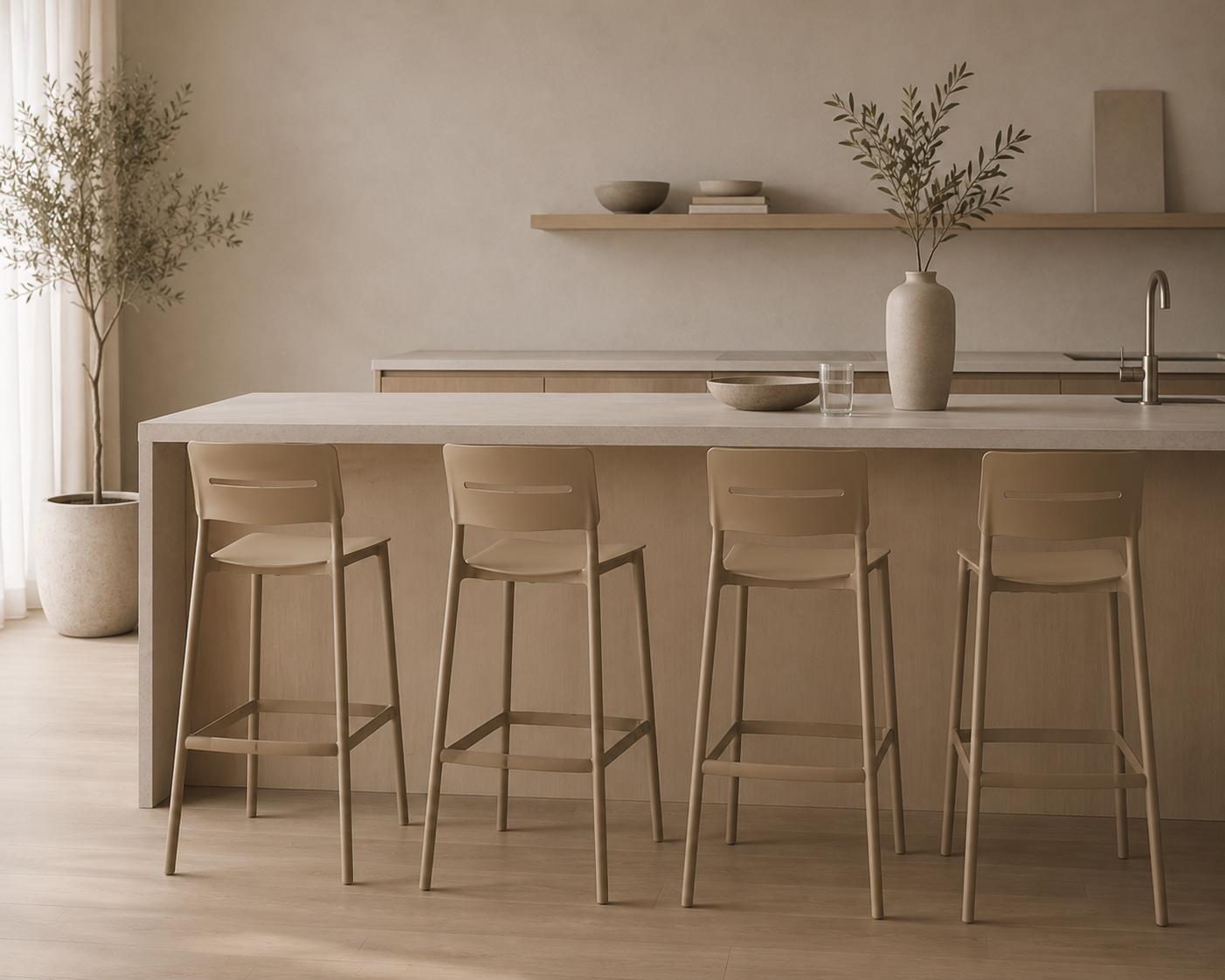 2er Set Outdoor Barhocker Sky