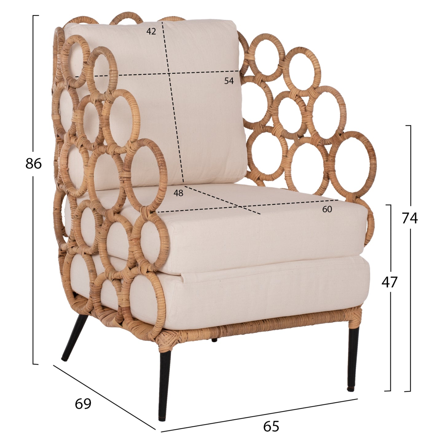 Rattan Sessel Rim