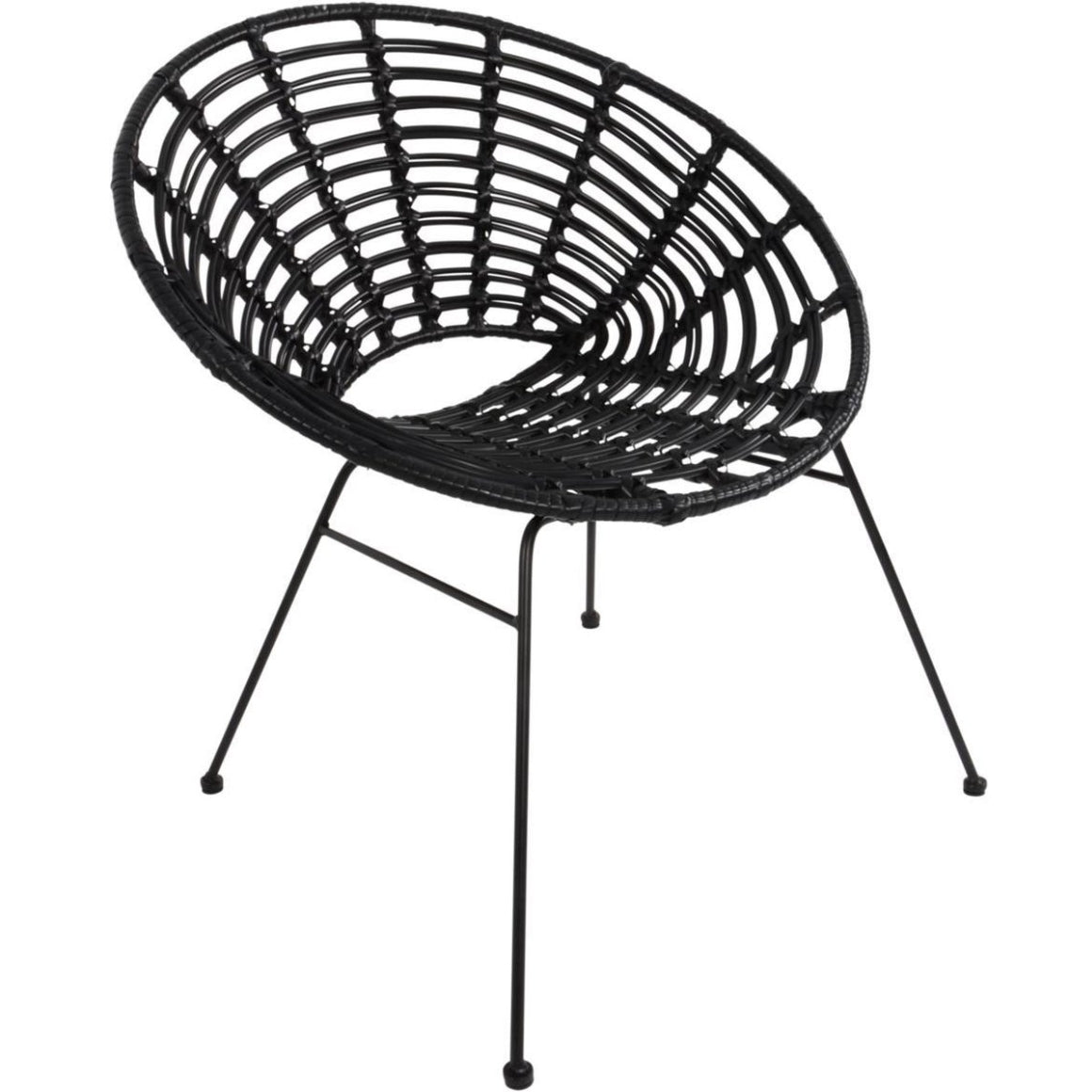 VERO Gastro Gartenstuhl Schwarz – 4er Set