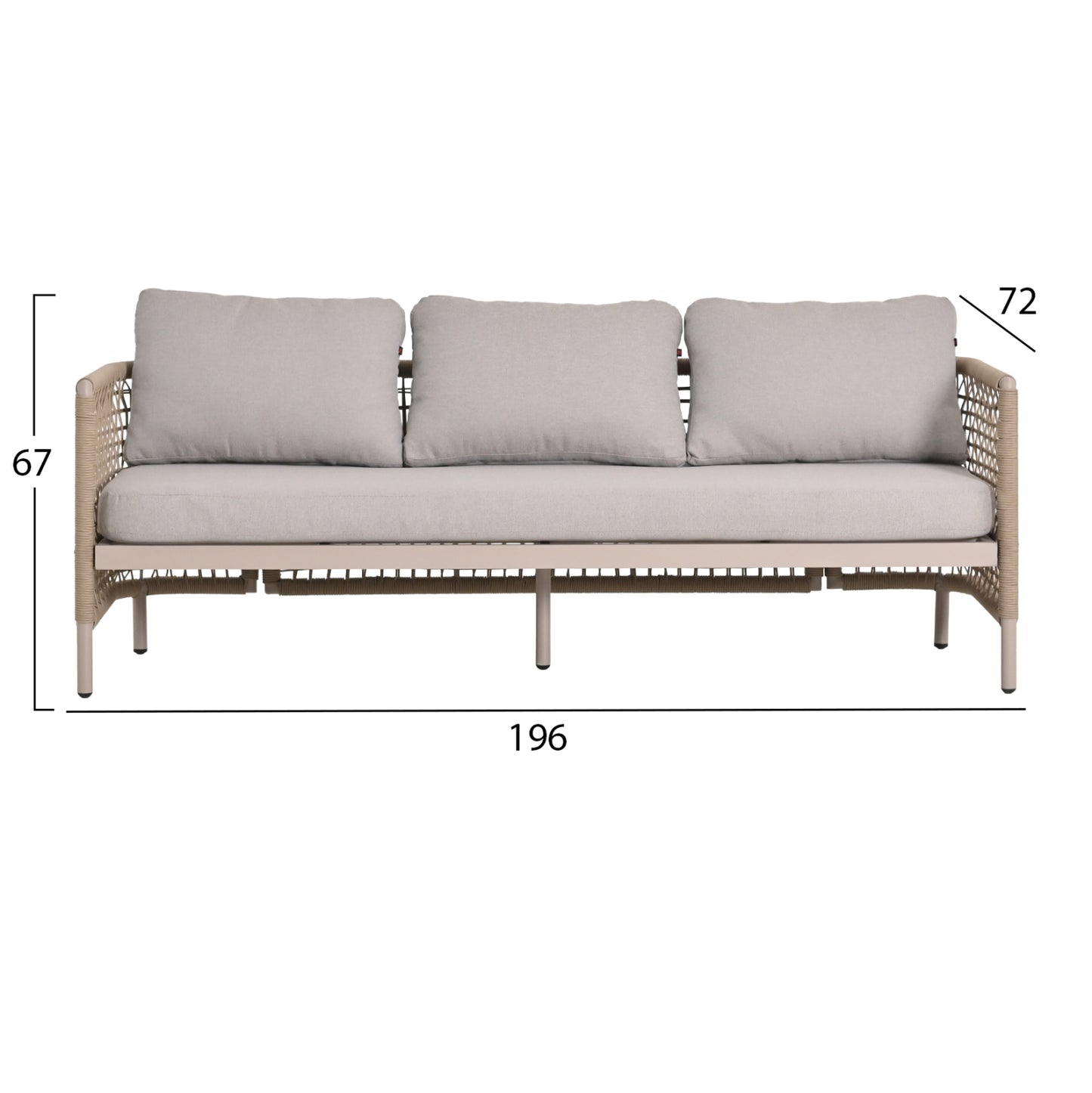 SONDRA Outdoor Lounge Set | CAPPUCCINO - BEIGE