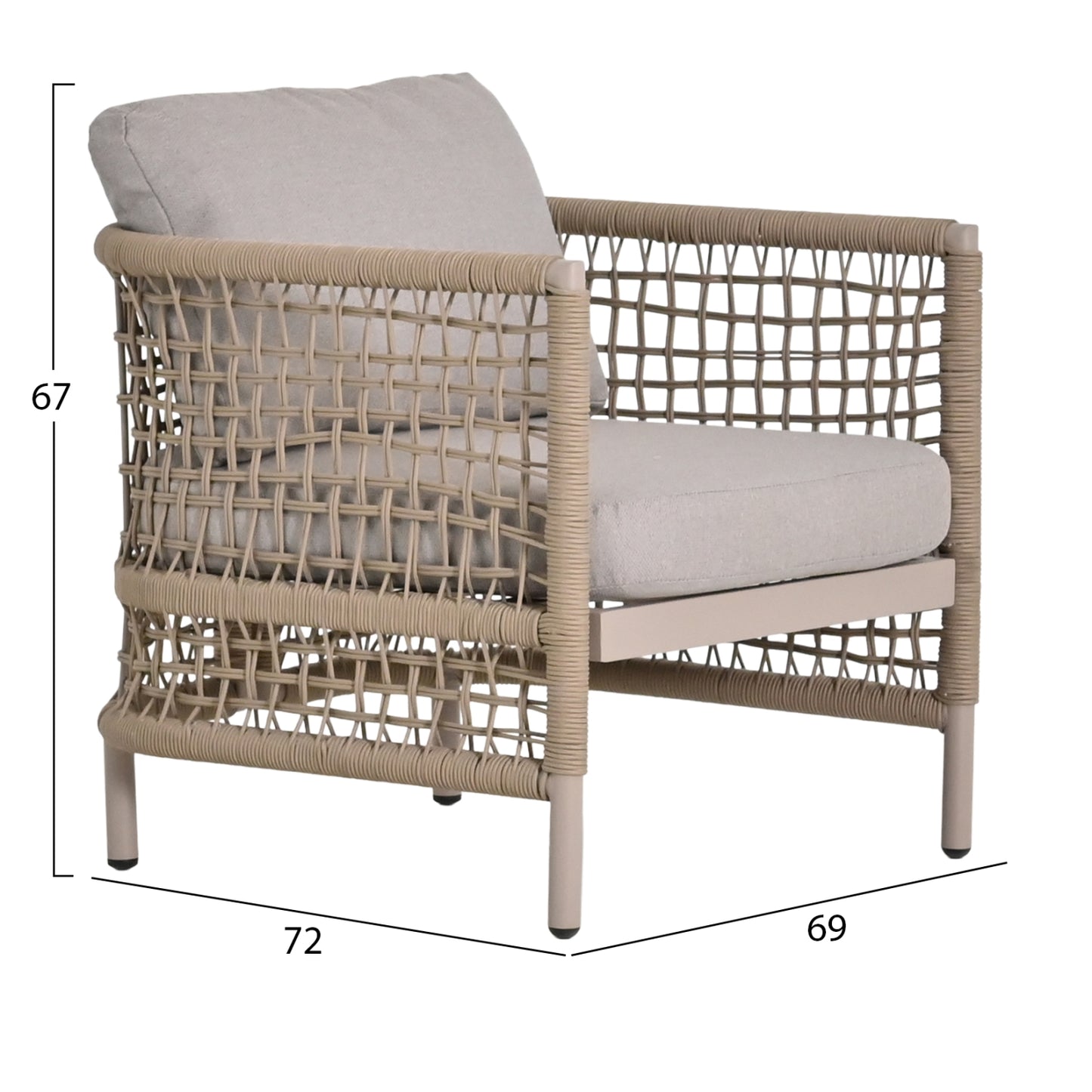 SONDRA Outdoor Lounge Set | CAPPUCCINO - BEIGE